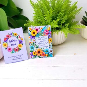 motivacijske kartice iskrice srca